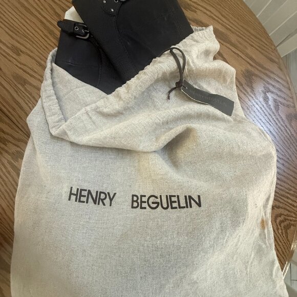 Henry Beguelin Italian Leather Tall Boots | Handcrafted | Brown High Heel Sz 40 - Picture 11 of 12